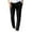 Noir, variante sur RKSTN Pantalon pour Hommes Mode Décontractée Travail Coton et Lin Pantalon Long Pur Taille Élastique Couleur Unie Cordon de Serrage Pantalon Ajusté