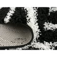 thumbnail image 6 of LBaiet 5' x 7' Black and White Geometric Ikat Rectangular Shag Area Throw Rug, 6 of 7