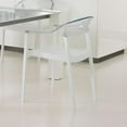 thumbnail image 4 of Compamia Carmen Patio Dining Chair with White Seat in Clear, 4 of 9
