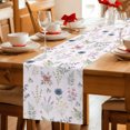 thumbnail image 5 of Table Runners 70 Inches Long Dress Scarves, Pink Dreamy Botanical Farmhouse Coffee/Dining/Kitchen Table Decor, Holiday Table Runner, Spring Floral Leaves Romantic 13x70 Inch, 5 of 9