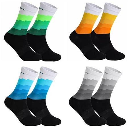 

Compressprint Men and Women Cycling Socks Sports Socks Comprssion Running Socks (Multicolored 33) 5-9
