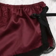 thumbnail image 5 of ALLLIST Silk Pajamas for Ladies Red Shorts Bottoms Solid Soft Home Clothes Sleepwear Women, 5 of 7