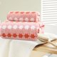 thumbnail image 5 of Hogar y cocina, Baño, Organizadores y almacenamiento de baño, Juego de toallas de baño de terciopelo con estampado de bastón de caramelo oscuro y claro, toallas de baño de algodón absorbentes para cab, 5 of 6