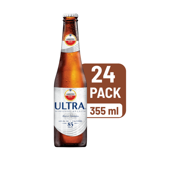 Pack De 24 Cerveza Amstel Ultra Botella 355Ml Nr