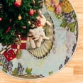 thumbnail image 5 of FMSHPON Happy Thanksgiving Turkey Xmas Christmas Tree Skirt Stand Mat for Holiday Party Decoration Indoor Outdoor 36 inches, 5 of 6