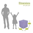 thumbnail image 2 of Majestic Home Goods Lavender Polka Dots Small Cube, 2 of 6