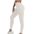 thumbnail image 4 of Lenpel Leggings for Women Seamless High Waisted Slim Full Length Running Yoga Pants Athletic Workout Tights, 4 of 4