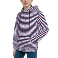 thumbnail image 2 of Lsque Anchors Patten Youth Hoodie Sweatshirt Pullover with Kangaroo Pocket Boys and Girls Hoodie Warm Hoodie for Kids-Large, 2 of 6