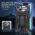 thumbnail image 5 of For iPhone 14 Case with Belt Clip Holster, Heavy Duty Military Grade Drop Protective, 360° Rotating Kickstand Shockproof TPU Shell Durable Rugged Cover For iPhone 14, Purple, 5 of 15