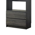 thumbnail image 4 of Benjara Dee Modular Closet System- 1 Metal Hanging Rod & 2 Drawer- Black Finish, 4 of 6