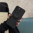 thumbnail image 2 of Funda de teléfono suave con forma de corazón de amor en color rojo vino 3D mate para iPhone 12 11 13 14 Pro XS Max XR 7 8 plus, bonita funda trasera de silicona, 2 of 5