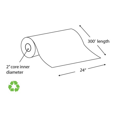 24" x 300' 20# Inkjet Bond Wide Format Roll (Carton of 2 Rolls)