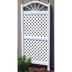 Dura-Trel Sunburst 5-ft. Vinyl Lattice Arch Trellis by Dura-Trel