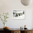 thumbnail image 5 of Winter Landscape with Mountain Village Covered with Snow. Picture Created with Watercolors on Paper, Scenic Framed Art Print Wall Art by DeepGreen Sold by Art.Com, 5 of 5
