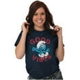 thumbnail image 6 of Smurfs Cartoon Positivity Quote Men's Graphic T Shirt Tees Brisco Brands M, 6 of 6