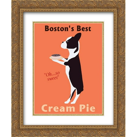 Boston's Best Cream Pie 2x Matted 16x19 Gold Ornate Framed Art Print by Ken (Boston Cream Pie Boston Best)