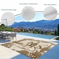 thumbnail image 3 of Beige Western Farmhouse Outdoor Rug for Patio/Deck/Porch, Non-Slip Large Area Rug 6 x 9 Ft, Vintage Cowboys Cactus Indoor Outdoor Rugs Washable Area Rugs, Reversible Camping Rug Carpet Runner, 3 of 8