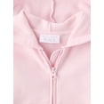 thumbnail image 3 of The Children's Place Toddler Girls Long Sleeve Bow Fleece Zip Up Hoodie, Sizes 12M-5T, 3 of 3