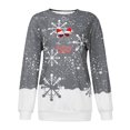 thumbnail image 4 of Azrian Plus Size Christmas Sweatshirts Womens 2023 Saving,Oversize Women Fashion Christmas Hoodies Long Sleeves Tops Blouse Pullover Sweatshirt 2023 Deal on Sale, 4 of 5