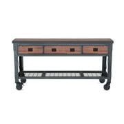 DuraMax Rolling Workbench Furniture 72 in. x 24 in. with 3 Drawers, for Home, Garage, Workshop