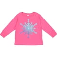 thumbnail image 3 of Inktastic Christmas Blue Ice Snowflake Boys or Girls Long Sleeve Toddler T-Shirt, 3 of 5