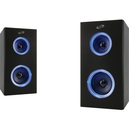 iLive ISB2006B Dual Bluetooth Speakers with LEDs iLive ISB2006B Dual Bluetooth Speakers with LEDs
