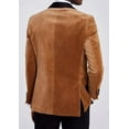 thumbnail image 2 of Men's Velvet Blazer Shawl Lapel Velour Suit Jacket One Button Tuxedo Jackets for Wedding Prom Party Dinner&nbsp;, 2 of 5