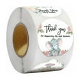 thumbnail image 4 of Thank You Label Stickers, 500 Pcs Thank You Label Stickers Round Stickers for Gift Wrapping Envelope Dessert Box Jam Jar, Little Elephant, 4 of 5