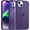 Deep Purple, variant on Colored Transluscent for iPhone 14 Pro Max Case, Sleek Retro Design, German Quality Standard Certified, 12FT Military-Grade Protection, Slim Matte Hard Back Case 6.7-inch, Sierra Blue