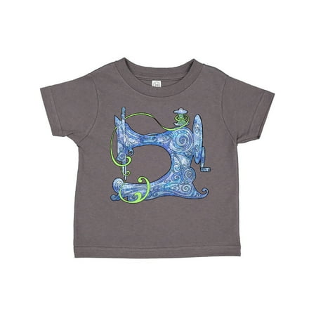 

Inktastic Stylized Vintage Sewing Machine in Blue Gift Toddler Boy or Toddler Girl T-Shirt