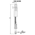 thumbnail image 2 of Centric Parts 150.34309 Brake and Hydraulic Hose for 1997–2000 BMW 528 / 2001–2003 BMW 530 / 2001–2003 BMW 525 / 1997–2003 BMW 540 / 2000–2003 BMW M5, 2 of 2