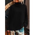 thumbnail image 4 of Suéter PRETTYGARDEN 2025 Cuello Alto Oversize Negro L, 4 of 7