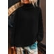 thumbnail image 4 of Suéter de Cuello Alto de Manga Larga PRETTYGARDEN Negro XL, 4 of 7