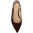 thumbnail image 4 of Journee Womens Paulina Kitten Heel Sling Back Pointed Toe Pumps, Widths Available, 4 of 9