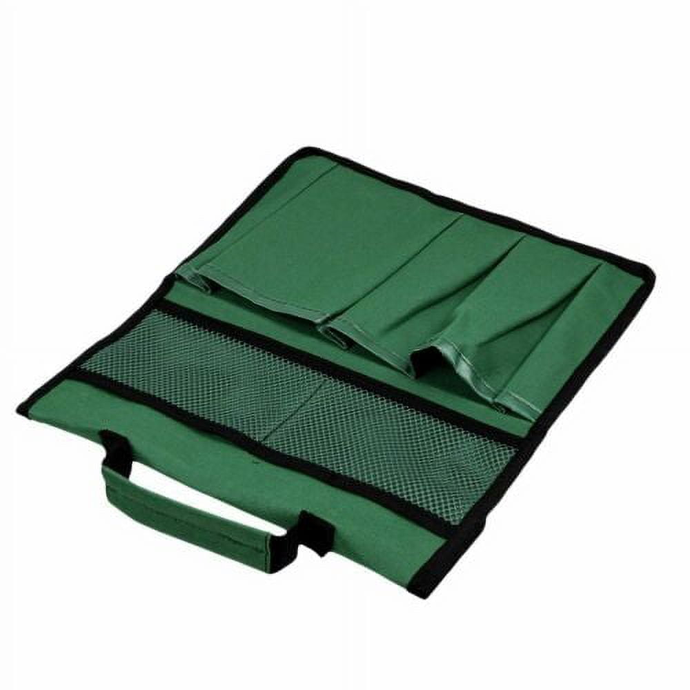 LNKOO Garden Kneeler Tool Bag Stool Pouch Seat Storage Tote Hanging Organizer, 600D Waterproof Portable for Outdoor Gardening, 12” x 13“Cart Storage Pouch Toolkit (Green, NOT Include Kneeler)