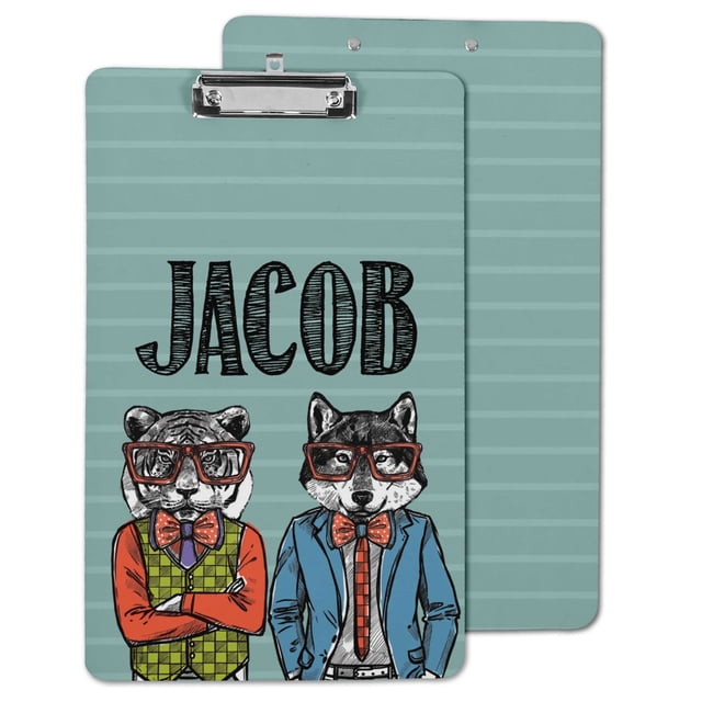 Printtoo Personalized Clipboard For Students Classroom School and Office Use Hardboard Letter Size w/ Low Profile Clip w/ Free Marker & Eraser,Funny-9x15 Inch
