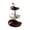 B, variant on Double Layer Cherry-Shaped Ceramic Fruit Bowl,2-Tier Countertop Fruit Basket for Kitchen,Modern Decorative Serving Platter for Fruits,Snacks,Candies