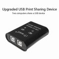 thumbnail image 2 of USB Printer Sharing Device, 2 in 1 Out Printer Sharing Device, 2-Port Manual Kvm Switching Splitter, 2 of 5