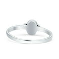 thumbnail image 3 of Simple Design Oval Fashion Oxidized Moonstone Ring Band 925 Sterling Silver Size 7, 3 of 5