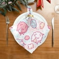 thumbnail image 2 of GZHJMY Cute Sheep Cloth Napkins Set of 1, Reusable Washable Oversized Table Napkins for Family Wedding Dinner Party Home Decor, 20 Inch Decorative Washcloths, 2 of 7