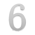 thumbnail image 1 of Número de Puerta de Metal, Número Moderno Cepillado Número de Bricolaje para licencia , Número de Hotel Número 6, 1 of 7