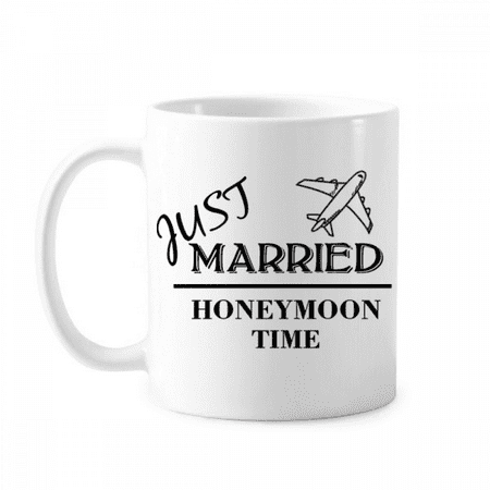 

Honeymoon Marriage Aircraft Mug Pottery Cerac Coffee Porcelain Cup Tableware