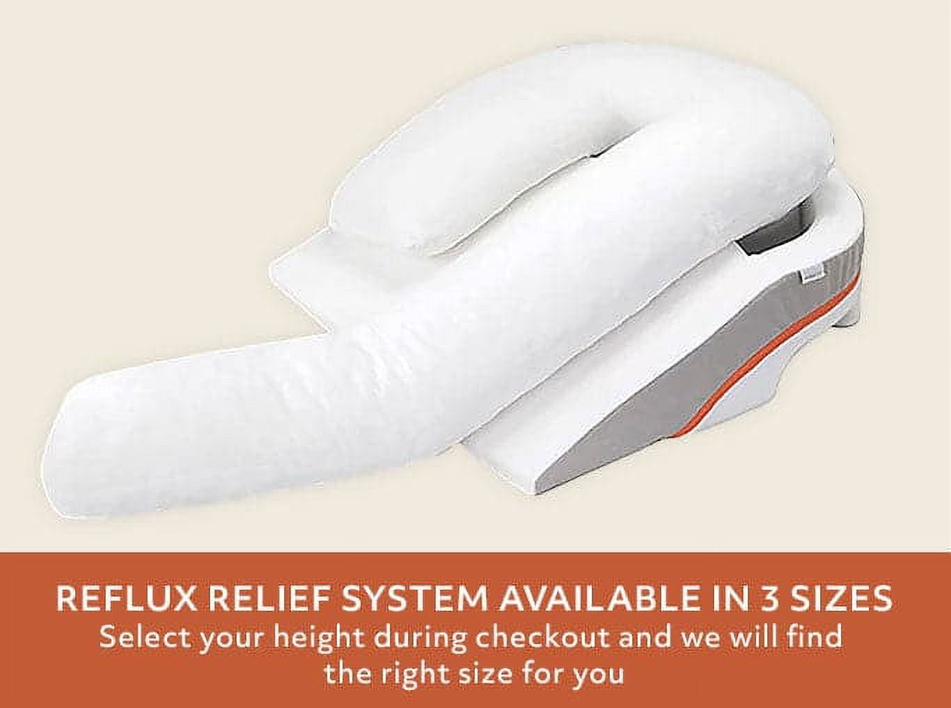 MedCline Reflux Relief System, Bundle - Bed Wedge Pillow for Acid Reflux & GERD Relief, Full Body Pillow with Extra Cases - Arm Hole Pocket & Incline Sleep Position - Small - 5'4" & Below