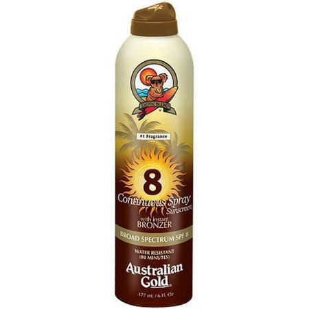 Continuous Spray Bronzer SPF8 Sunscreen Australian Gold