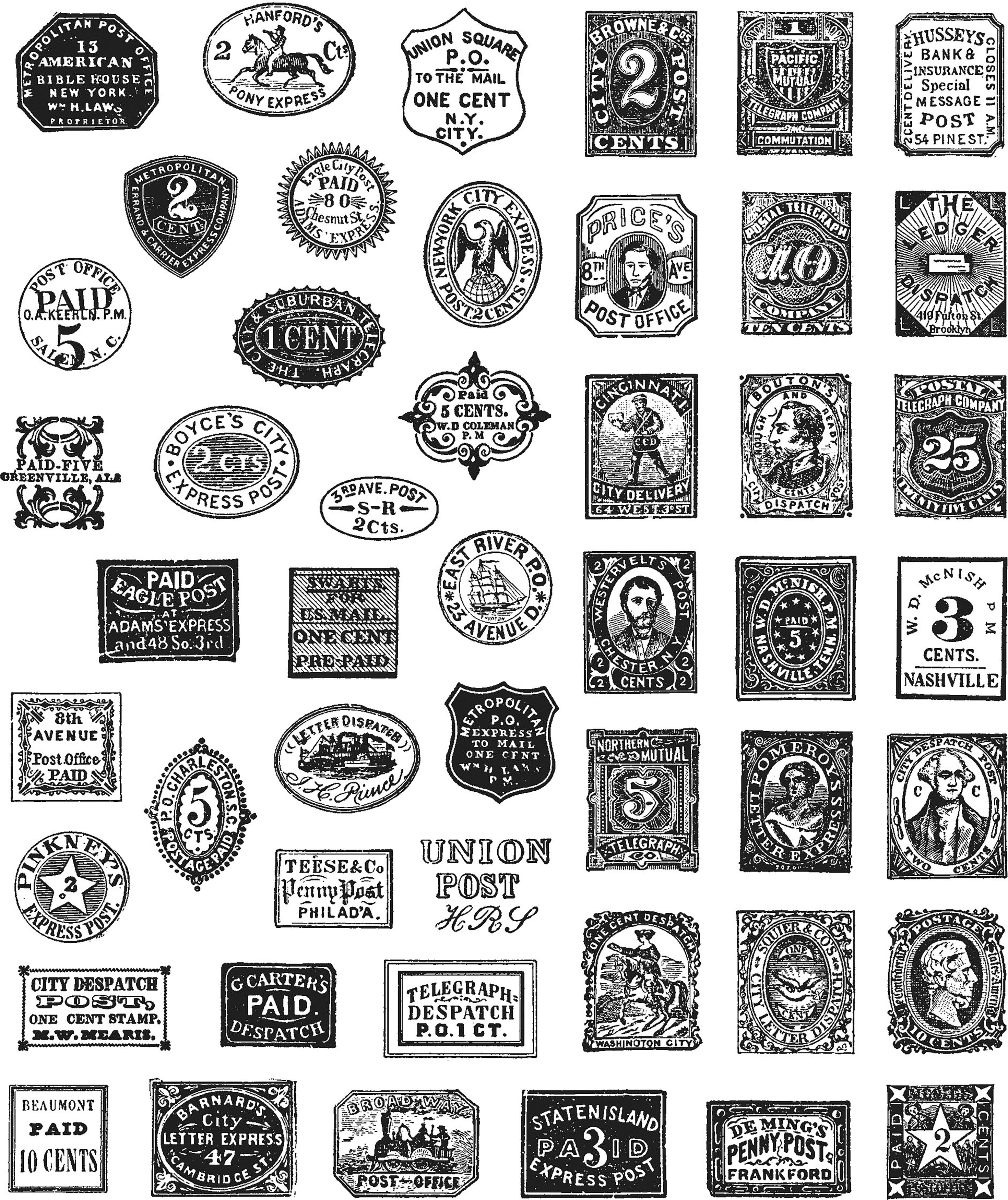 Tim Holtz Cling Stamps 7"X8.5"Stamp Collector