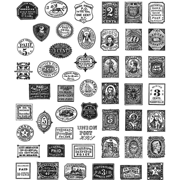 Tim Holtz Cling Stamps 7"X8.5"-Stamp Collector