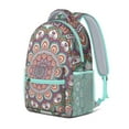 thumbnail image 2 of Spiritual Floral Mandala Backpack - Lightweight Durable Bookbag with Padded Straps, 2 of 6