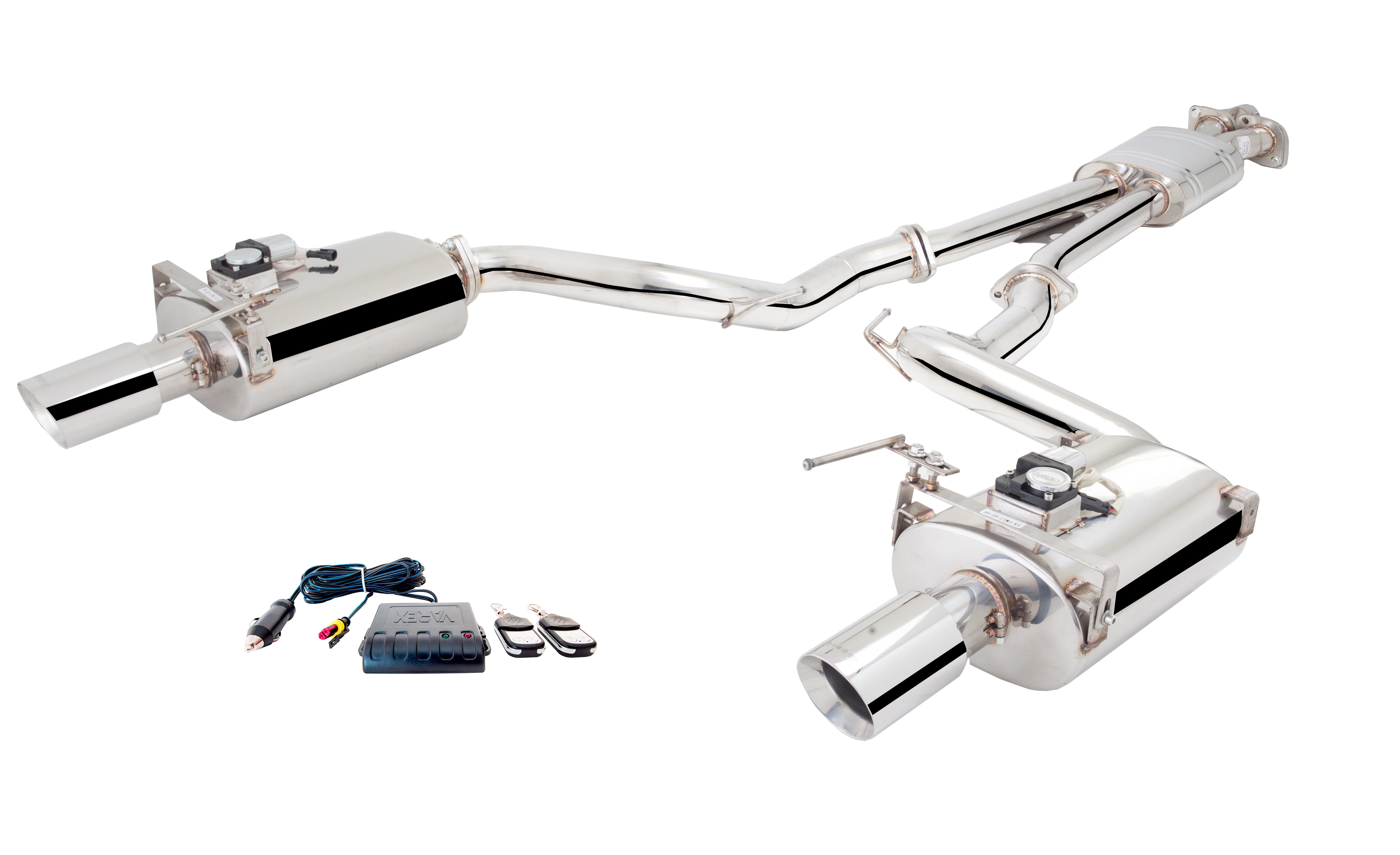 Xforce Es Fm17 02 Vmk Cbs Stainless Steel Twin 2 5 Cat Back Exhaust System With 3 Oval Varex Mufflers For Ford Mustang Ecoboost Gt Coupe Convertible 15 17 Walmart Com