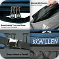thumbnail image 6 of KONLLEN 4x5 Oxford Cloth Prairie Grey Pool Cue Case High Capacity Billiard Cue Stick Carrying Bag, 6 of 6