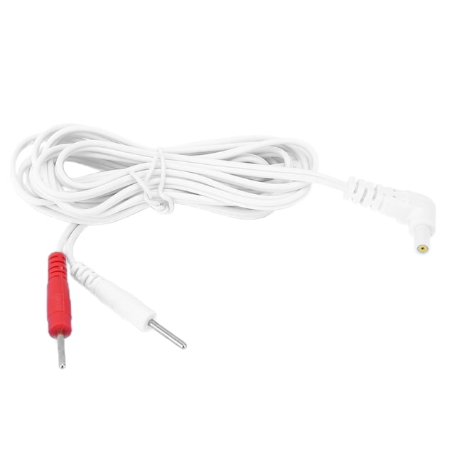 Cable de electrodo para máquina de masaje, cable de electrodo de repuesto para máquina de masaje TENS portátil 2 en 1, instalación sin esfuerzo